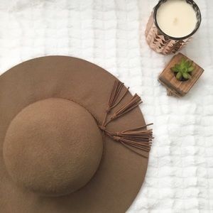 Nordstrom Phase 3 Tassel Band Wool Floppy Hat